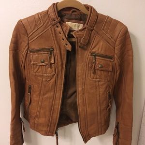 Michael Kors leather jacket NWOT